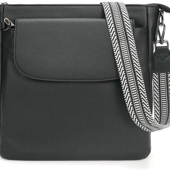 Versatile Women's Crossbody Shoulder Bag in Soft Leather - Anti-Theft Design - Picture 1 of 6